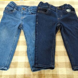 3/$12 - 2T Garanimals Denim Jeans Set - Light Blue and Dark Blue